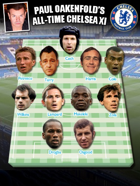 Paul`s all time Chelsea XI by The Sun