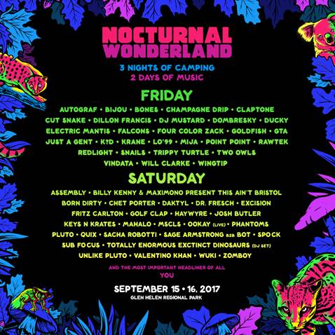 nocturnal wonderland 2017