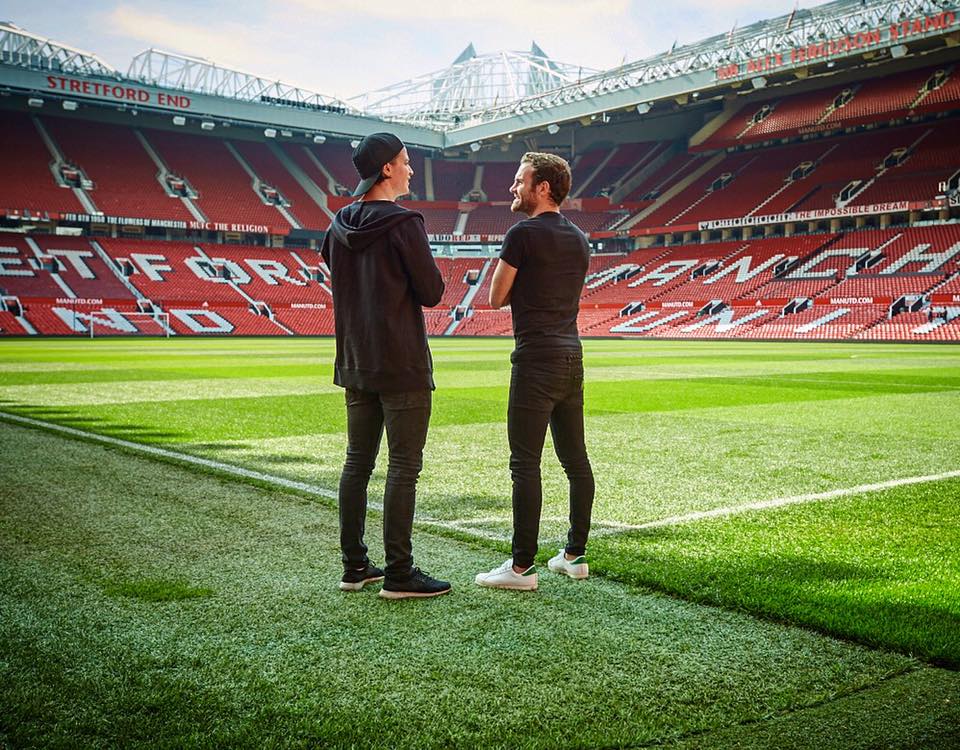 via fb Kygo and Mata at Old Trafford