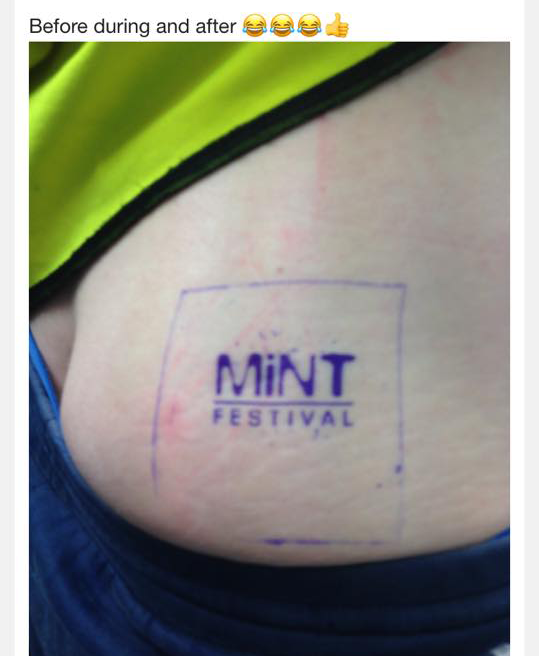 Mint festival tattoo