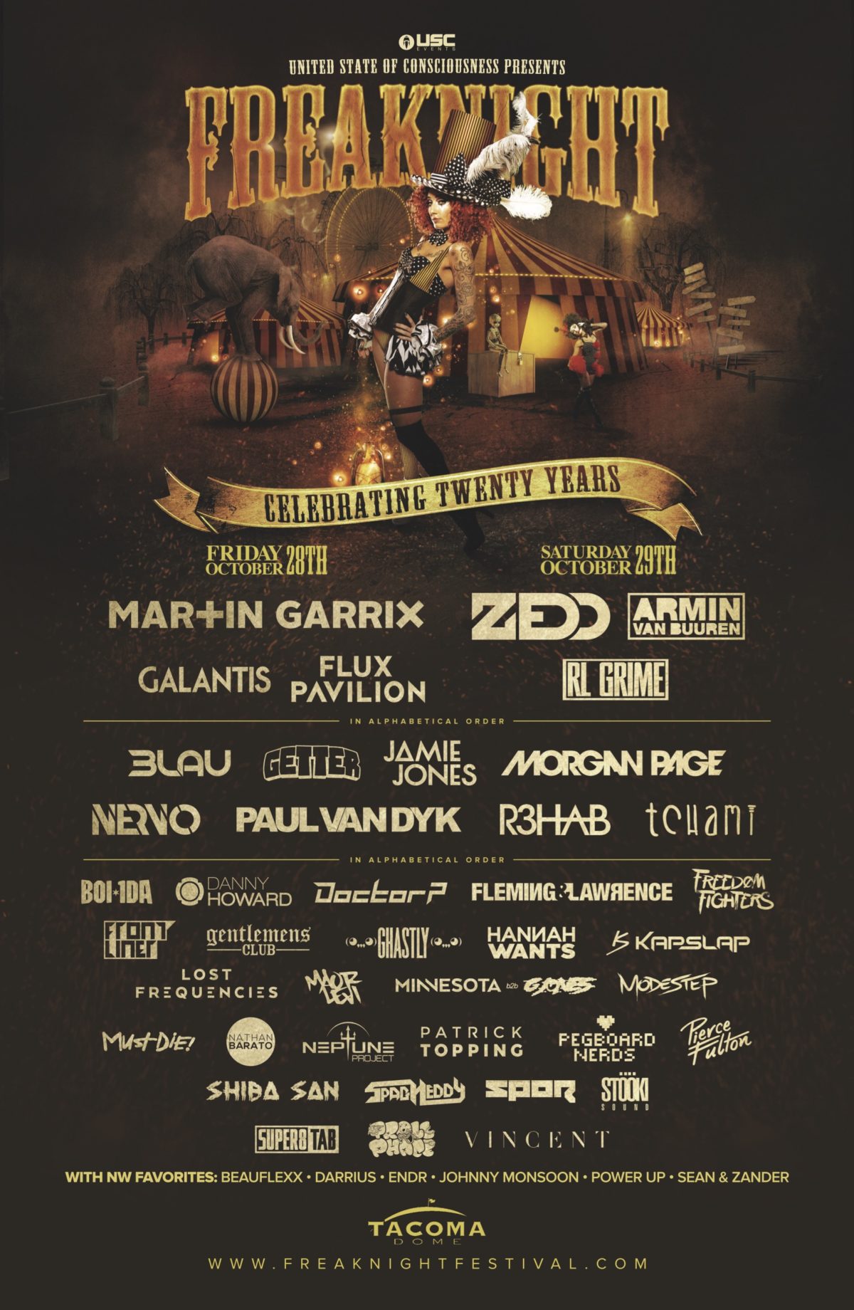 Freaknight's Lineup 