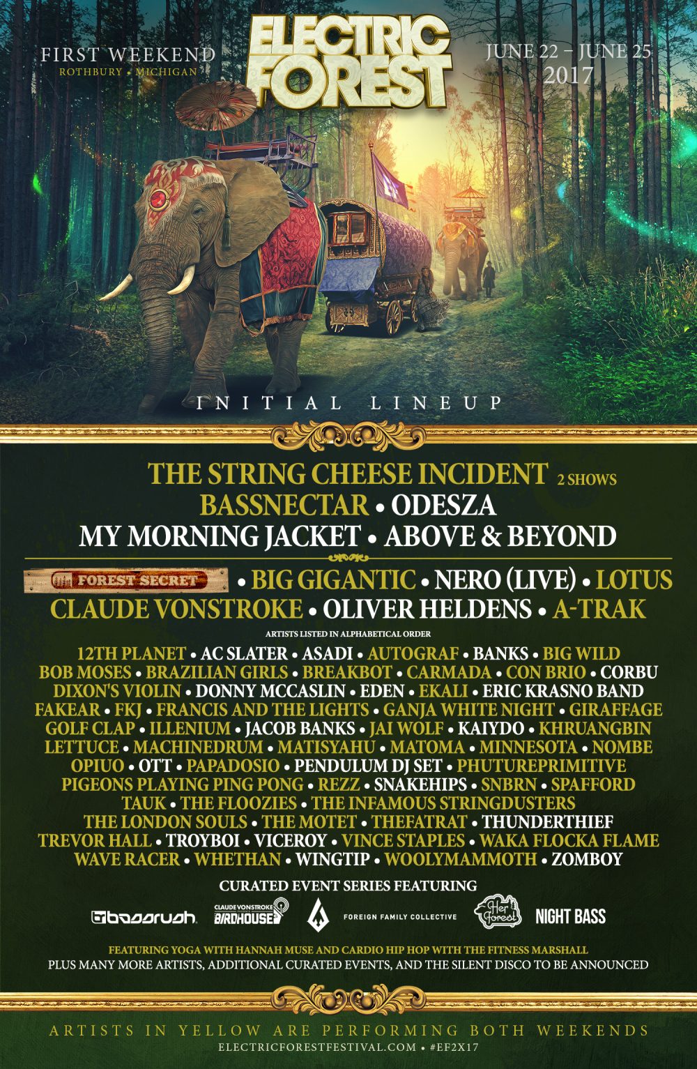 Electric Forest lineup