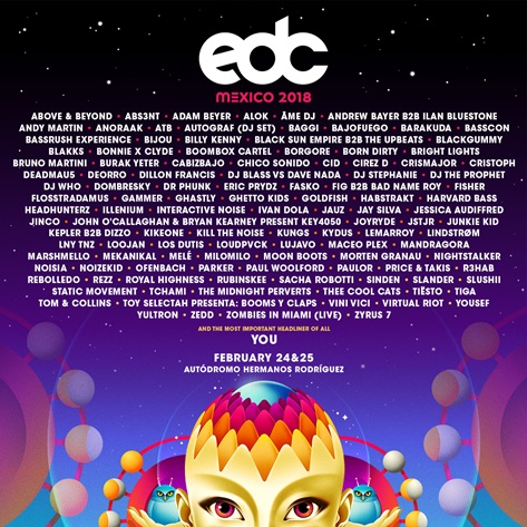 EDC Mexico 2018 lineup