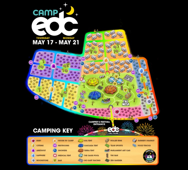 EDC Las Vegas 2018 Camping