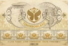 Tomorrowland release a unique set of stamps and musical postcards! tomorrowland post stamps