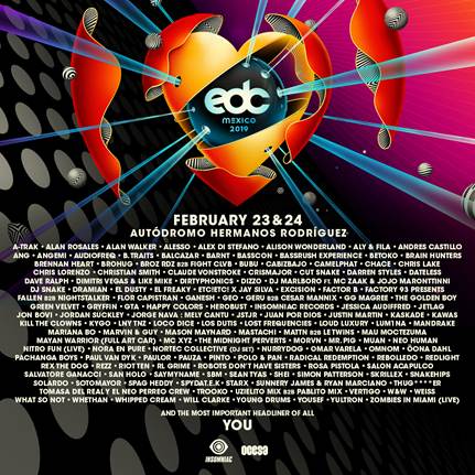 EDC Mexico 2019 Lineup