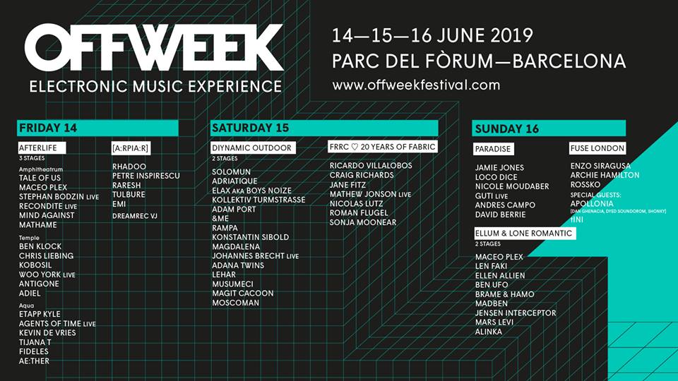 Afterlife returns to OFFWEEK Festival 2023 - Techno & House Music