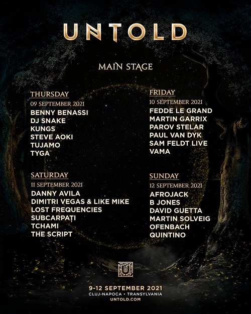 in case Perpetrator more and more The daily schedule for UNTOLD 2021 festival is finally here! | Rave Jungle
