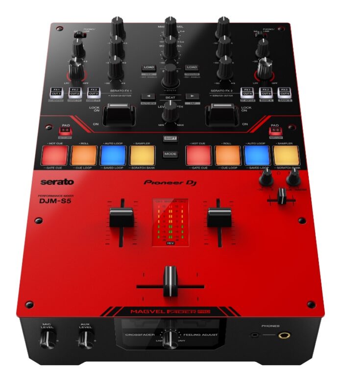 Meet the Pioneer DJMS5 ScratchStyle 2Channel DJ Mixer for Serato DJ