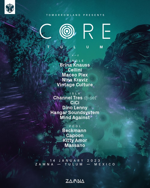 'Tomorrowland presents CORE Tulum' unveils new names for its debut edition in Mexico