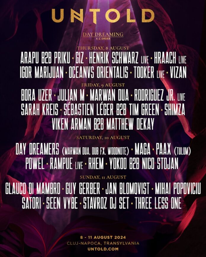 UNTOLD 2024 has revealed new acts for four of its eight stages Rave(04)
