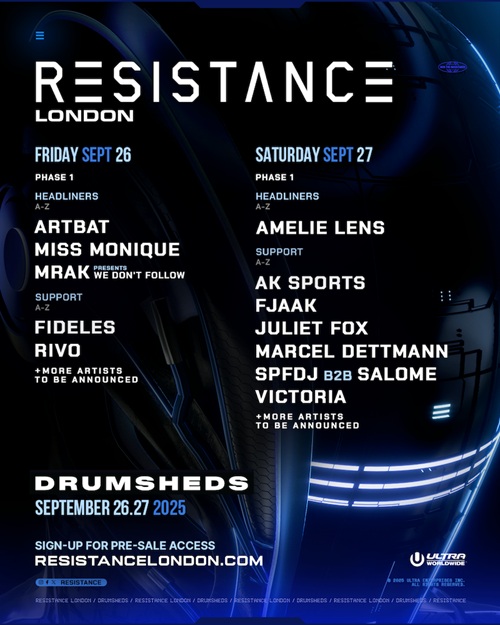 RESISTANCE London Lineup