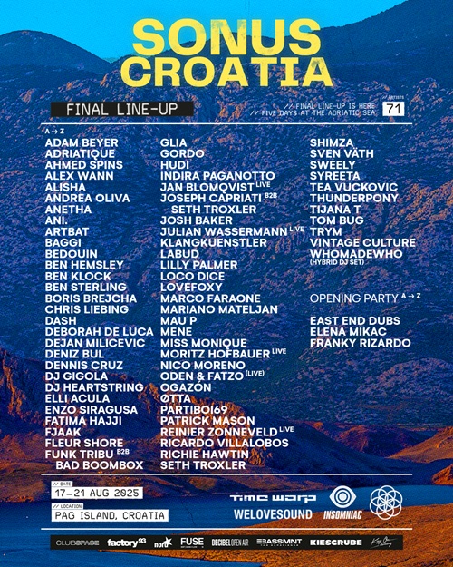 Sonus Festival 2025 lineup