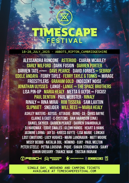 Timescape Festival 2025 lineup