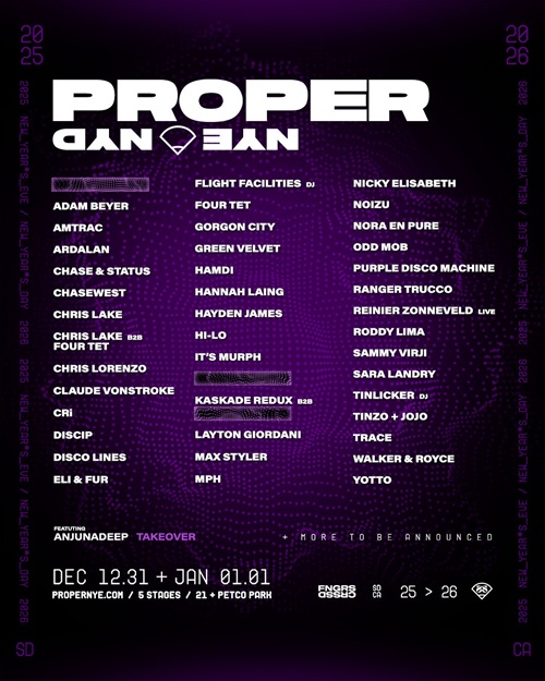 FNGRS CRSSD PROPER NYE/NYD 2025