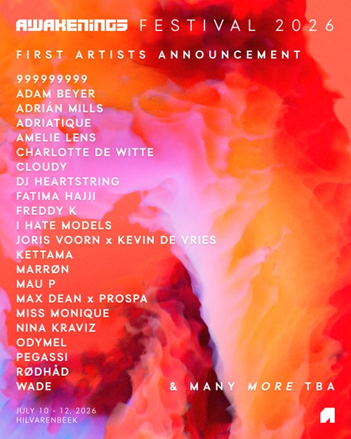 Awakenings Festival 2026 lineup