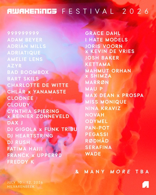 Awakenings Festival 2026 Lineup