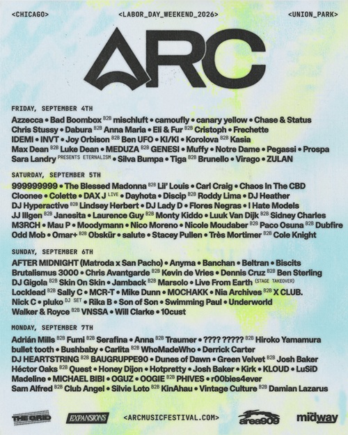 ARC Music Festival 2026 Lineup