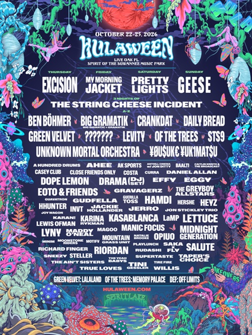 Suwannee Hulaween 2026 Lineup
